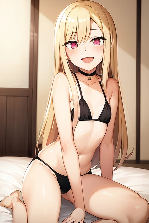 ((Best Quality)), ((masterpiece)), (be familiar with),  perfect face, indoor, bedroom,  watching viewers in the winter mountains ,
One woman,  Kitakawa Kaiumi,
 characters with open mouth ,  ecstatic expression , blush, smile,
Small breasts,  flat chest, , ,  s, Girl,
Long Hair,  long hair,
Leg spread,