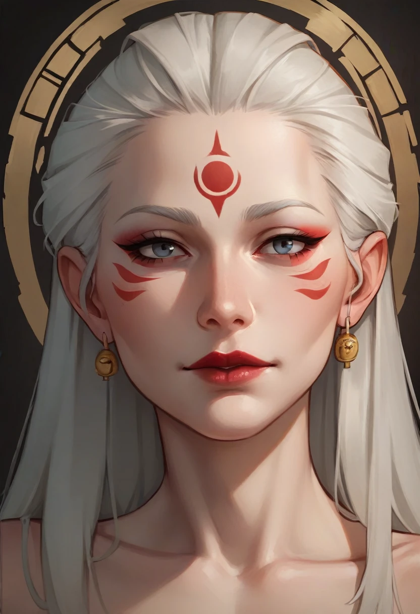 a close up of a woman with white hair and a white mask, beautiful character painting, guweiz, artwork in the style of guweiz, white haired deity, by Yang J, epic exquisite character art, stunning character art, by Fan Qi, by Wuzhun Shifan, guweiz on pixiv artstation