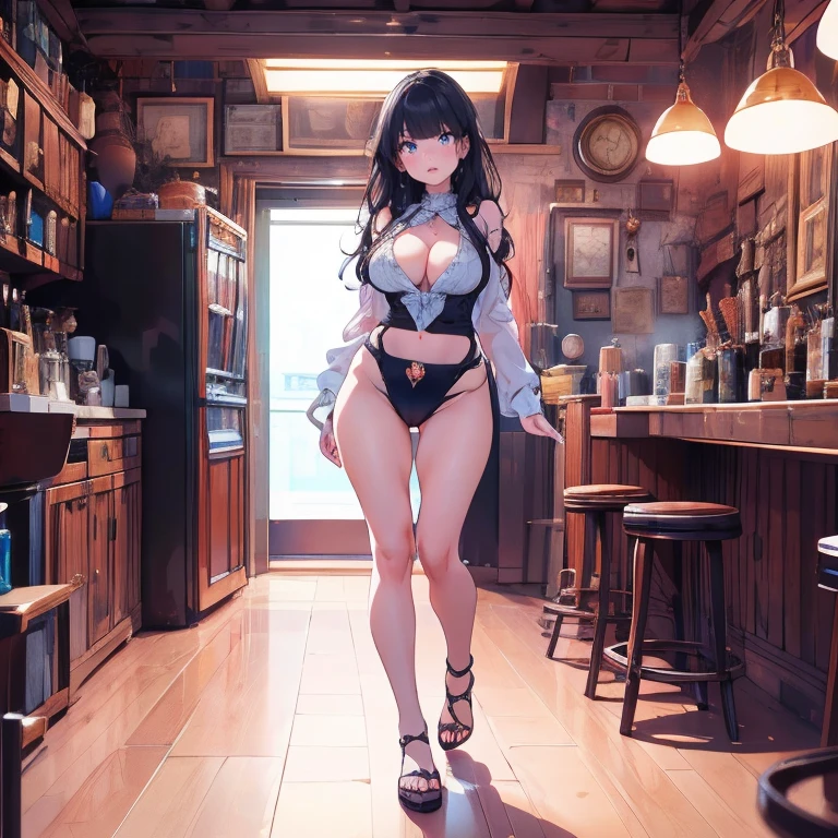 full body Waifu beautiful detailed eyes, beautiful detailed lips, extremely detailed eyes and face, longeyelashes, 1girl, sensual, young woman, sexy medium / large breasts, beautiful feminine face, nice sexy thighs, slim, sexy, erotic, beautiful fashion clothes, perfect body, perfect anatomy of female, cinematic lighting and framing, (best quality,4k,8k,highres,masterpiece:1.2),ultra-detailed,digital painting,portrait,glamorous,highly detailed,soft lighting, vivid color tones ((masterpiece)), ((best quality)), (ultra-detailed) (Best Quality,4K,8k,High resolution,masterpiece:1.2), Super detailed safe_pos, score_9, score_8_up, score_7_up, score_6_up, score_5_up, score_4_up, Expressiveh, 8k, 1girl, beautiful, sexy, cute, highres image, masterpiece, perfect eyes, perfect face policewoman, anime styled woman, detailed face, beautiful eyes, long eyelashes, big bust, night scene, back alley, neon lights, dark atmosphere, 8k, high quality, cinematic lighting, vibrant colors