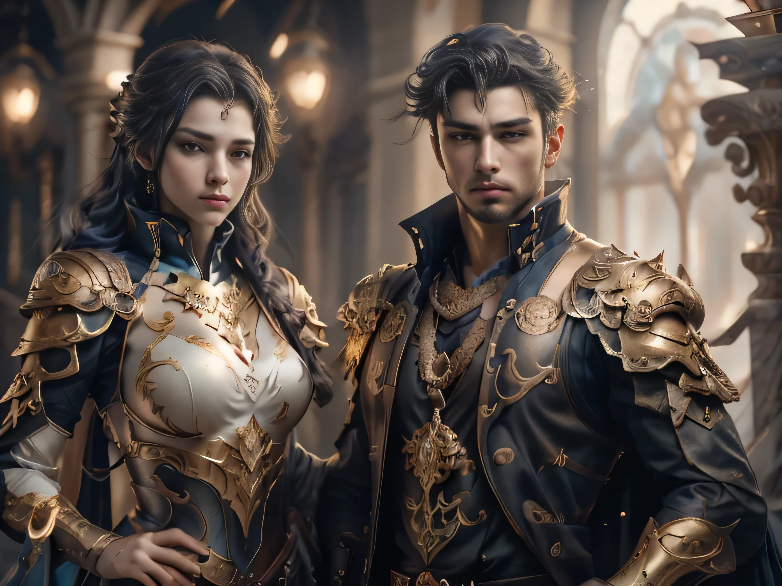 (Best Quality, Super Detail, Masterpiece, Representative Work, Official Art, Professional, Super Fine Detail, 8k:1.3), (Photorealism:1.2), (Couple, Beautiful Girl and Boy), Pirate beauty and handsome man Pirate, Handsome guy hugs beautiful girl from behind, Jolly Roger in the Sky, British Coat of Arms on the Body, Sawed-Off Shotguns, A Crowd of Thugs. They Are Not Afraid of Death, Nimble as Hell, And Stoned with a Plan, The Captain's Pride, Correct Proportions, Perfect Face, Perfect Hands, Sweet Atmosphere, Photorealistic, Sharp Focus, Dreamy Atmosphere, Delicate Details, Soft Volumetric Light), (Backlight:1.3), (Cinematic:1.2), Intricate Details, (ArtStation:1.3)