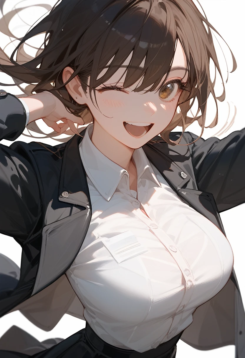 Score_9,Score_8_up,Score_7_up,highest quality,detailed,1 girl,slim,brown long straight hair,(((black business jacket, close clothes), white collared shirt, black tight skirt) ), high heels,looking Happy,Happy with me, very huge breasts,hanging breasts,
ohogao,
(1man, tall man, fatty man, nude man, faceless male), (sex), ((motion lines, motion blur)), large insertion, (rough sex:1.3), deep penetration, standing split position,(female orgasm:1.2