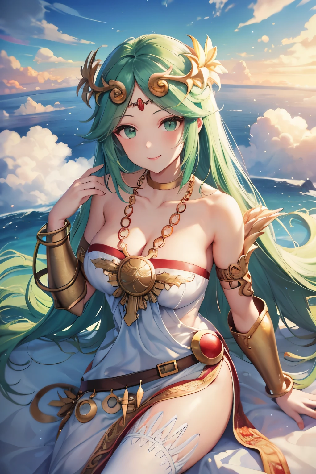(masterpiece, best quality), intricate details,
1girl, <lora:palutena-10:0.8> palutena, jewelry, strapless, white dress, necklace
sweating, boob sweat,
all fours, hanging breasts, blushing,