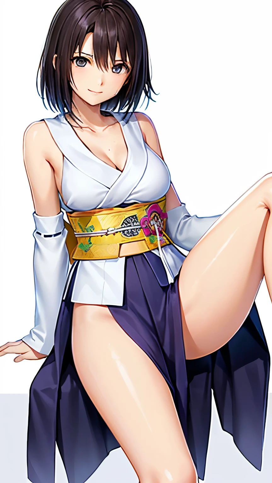 8K　Historical drama style　Beautiful Japanese princess from the Warring States period with short blue hair　Gorgeous embroidery, Ultra glossy, She is wearing a shiny Heian period princess kimono.　She moans as a huge penis is inserted into her