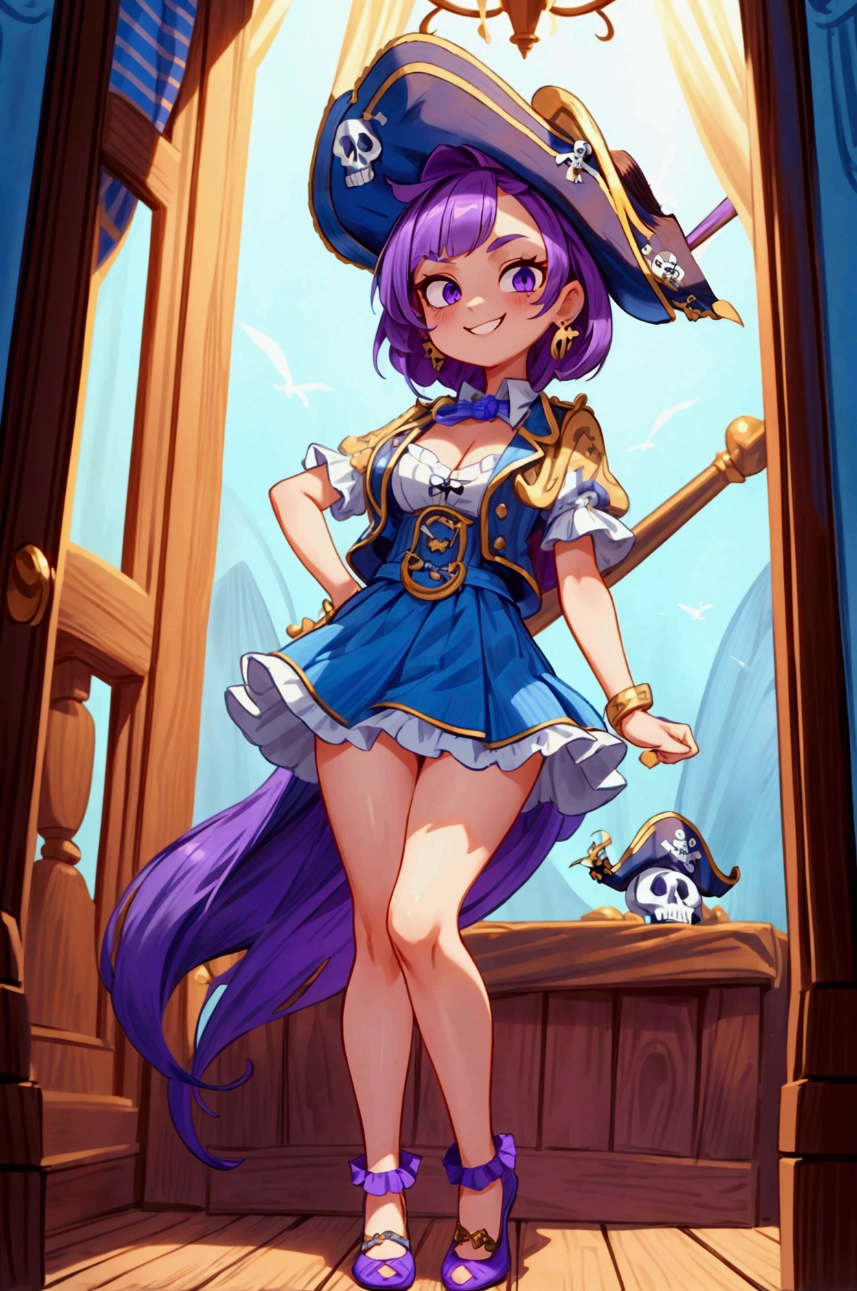 colorful butterfly,girl,bikini,upper body,witch hat,(detailed face:1.2), (medium breasts),(cleavage),(thigh bands),long hair,asymmetrical bangs,Tarot border,The portrait is centered,(no weapon),(bouncing breasts),