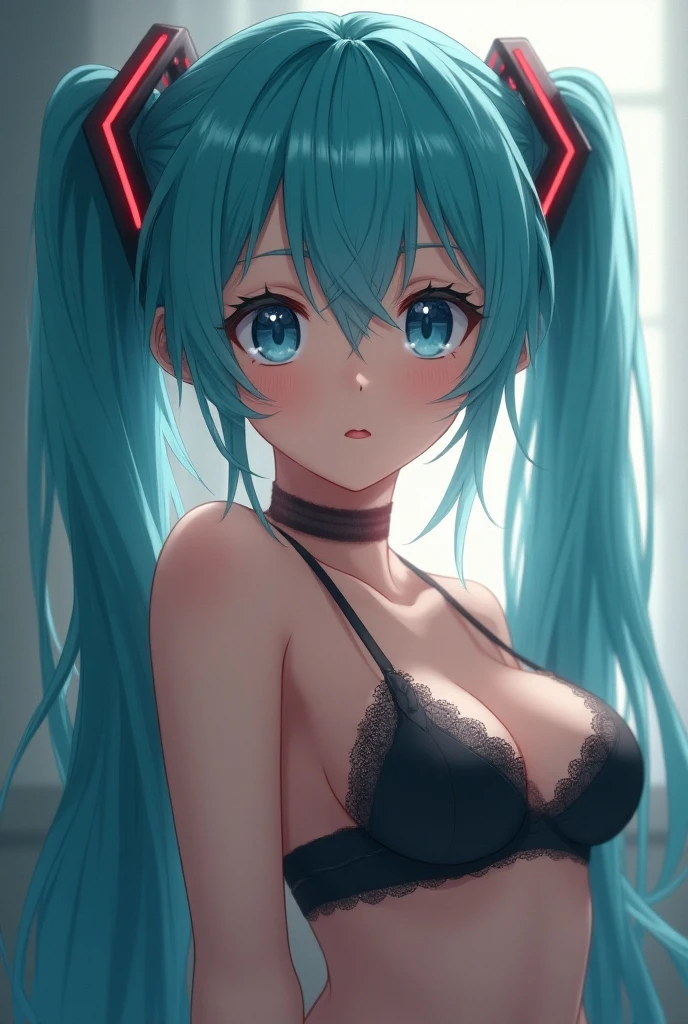 Sinon-GGO, portrait, full frame, (seductive, alluring, charming:1.3), beautiful, (highly detailed, high quality:1.3) underwear, bra, solo, navel, breasts, huge breasts, giant breasts, huge tits, cleavage, looking at viewer, indoors, lips, large breasts, bralette, lingerie, bright lights, bright room, bedroom, bed, nsfw
