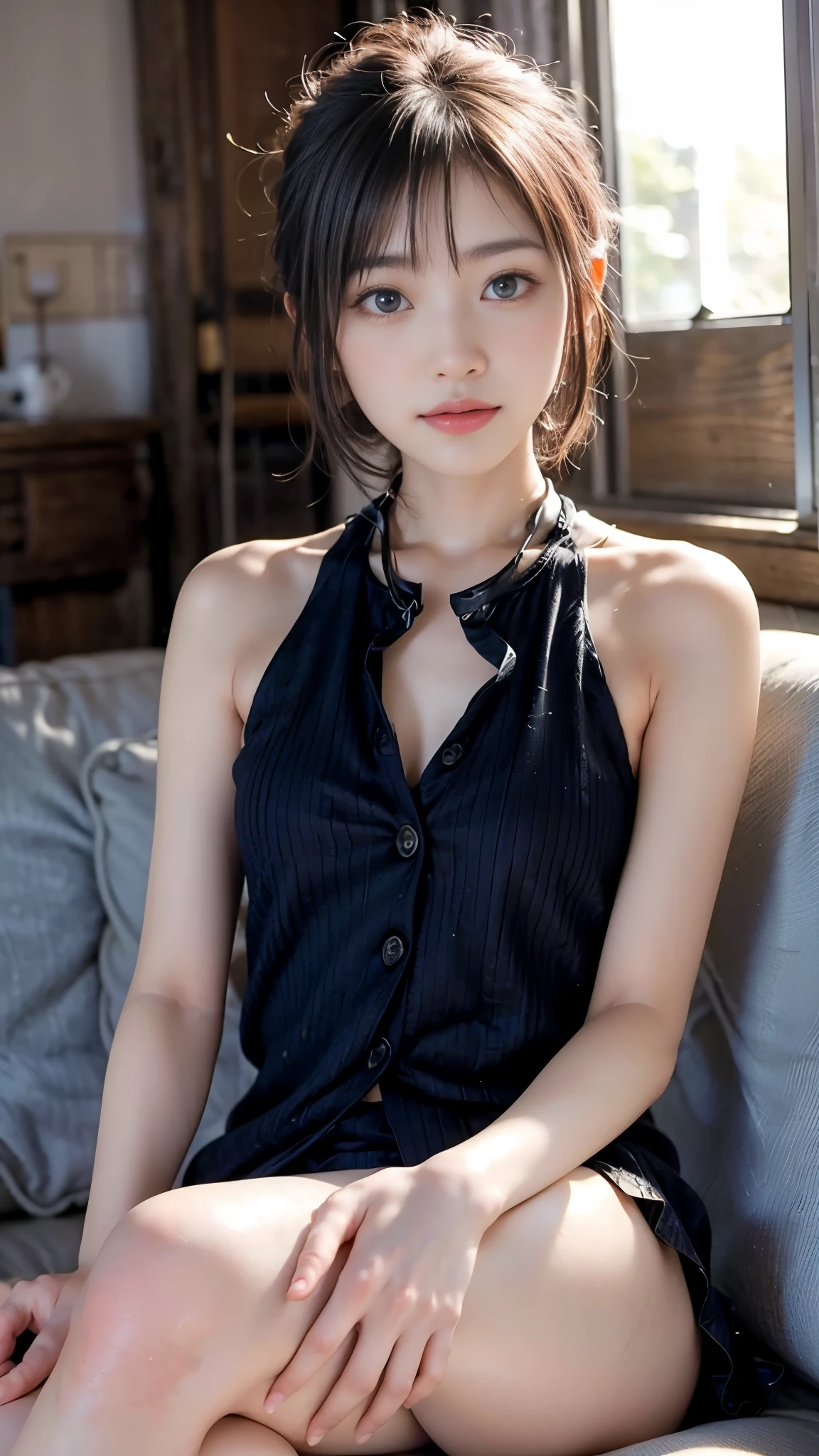 (RAW Photos, highest quality), (Realistic, photo-Realistic:1.3),highest quality,Very detailed,masterpiece,Very detailed,shape,One Girl,full_body,Dynamic Angle,world masterpiece theater,Messy_length_hair,highest quality,Very detailed CG , 8k,,ink,wonderful,Cinema Lighting,lens_Flare, Dunhuang_style, In the classroom、Perfect Face:1.2,