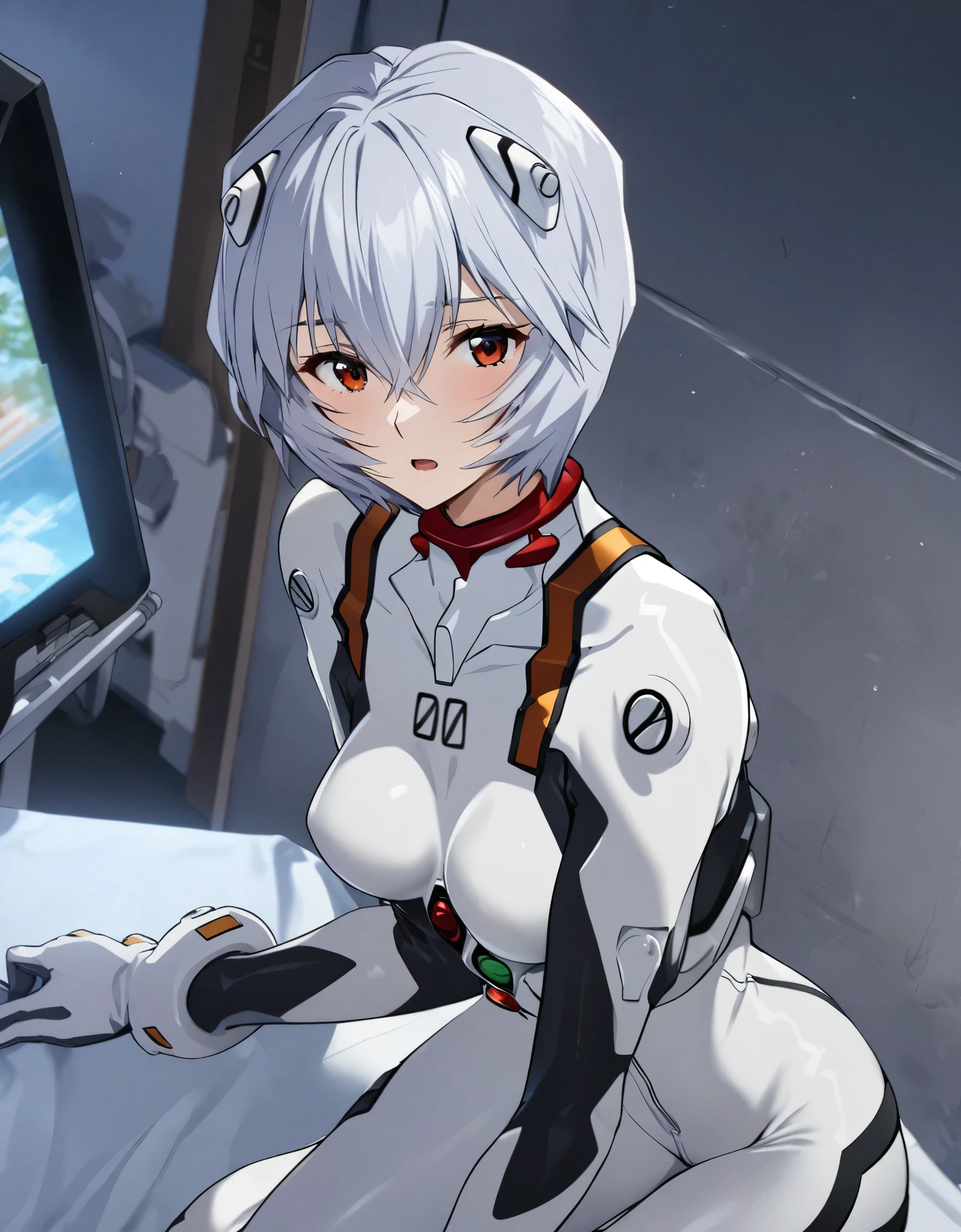 Rei Ayanami、Shortcut Hair、Plug Suit