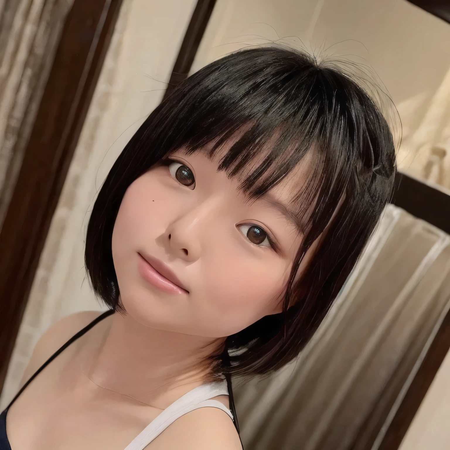 (Best Quality:1.5), One Girl, Alone, short hair, Round face, Japanese,