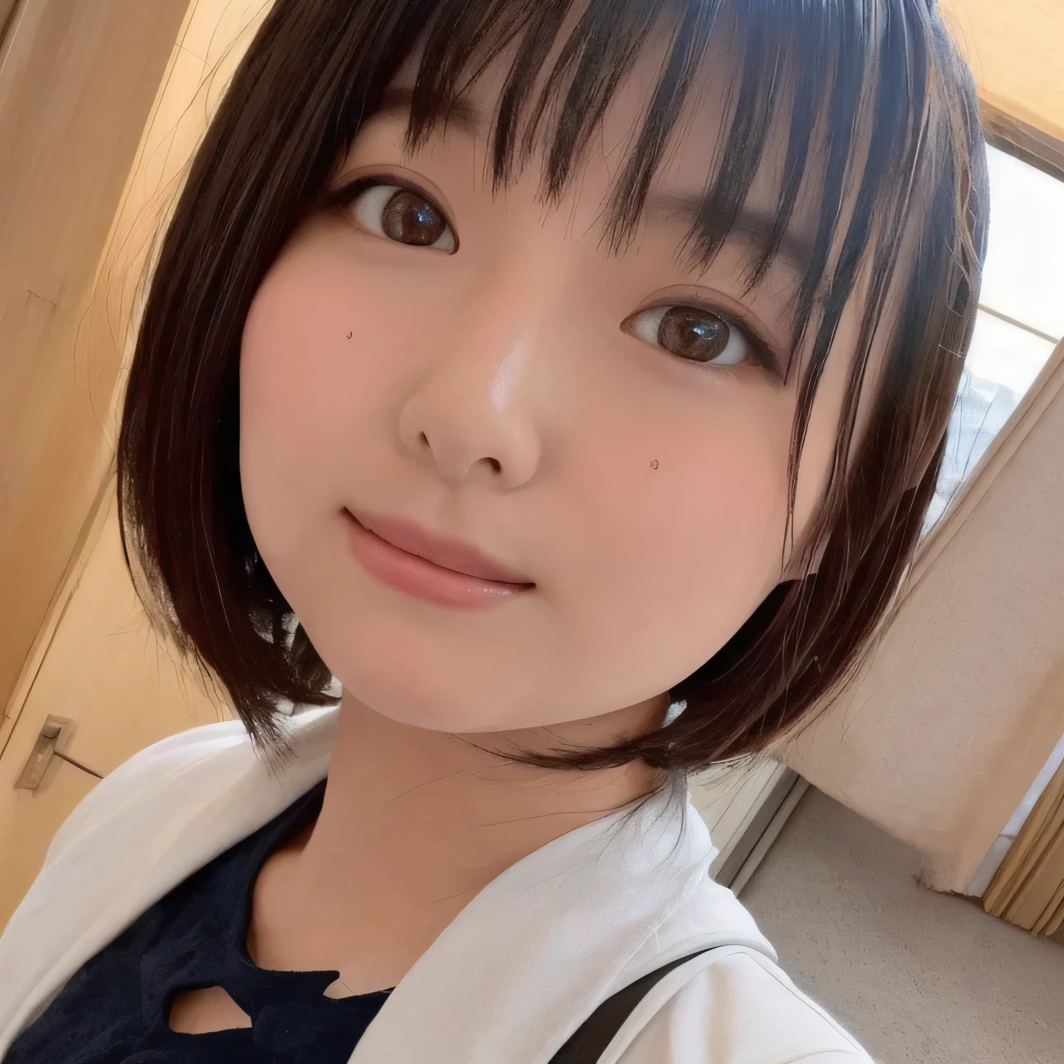 (Best Quality:1.5), One Girl, Alone, short hair, Round face, Japanese,