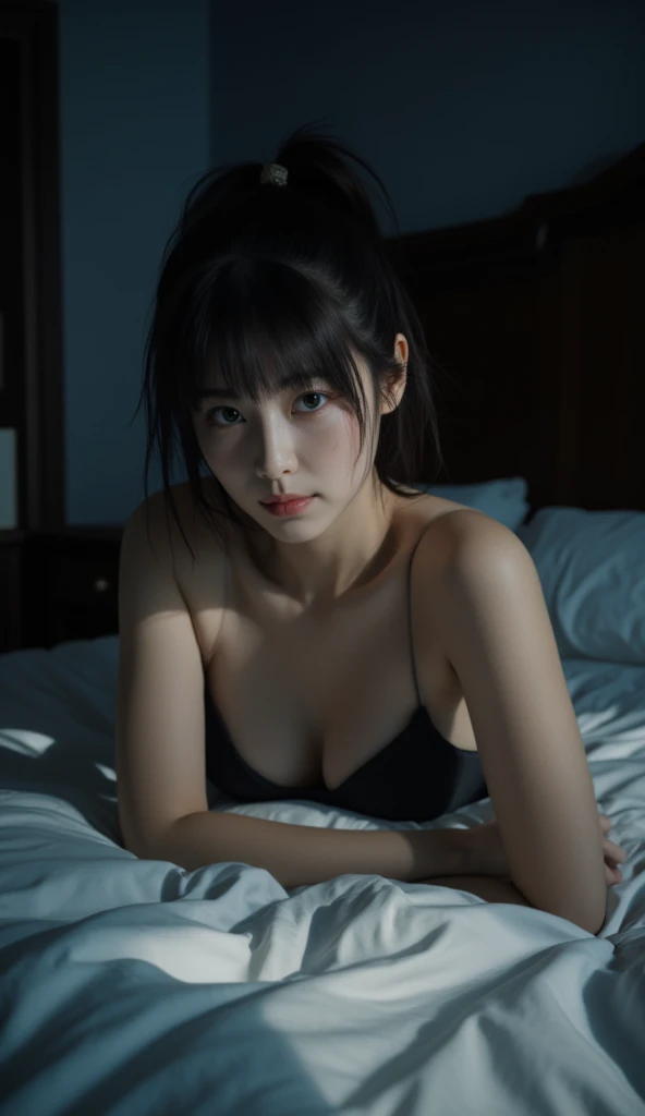 Megumin,
kono subarashii sekai ni shukufuku wo!,8k, RAW Portrait (Japanese women),masterpiece、(photoRealistic:1.2)、Realistic, Ultra-high resolution, highest quality, Real Life Photos , Body Type、Baby Face、
((((1 girl:1.5)))), (((Girl lying on her back on the bed in the bedroom:1.4)))、((sleep in one'return:1.3))、(Cute Face:1.3)、日本の1 girl,((Japanese Girls))、((Real Girls)),,Slender body、 Body Type、Red costume、
Big beautiful detailed eyes, Black Hair,(Written boundary depth:1.3)、 ((Dark brown eyes:1.2))、(Real skin texture:1.3)、(Immersive atmosphere:0.8、Chiaroscuro:1.2) 、(Look Viewer:1.3)、((Embarrassing))、((Red cheeks:1.3))、((From belowの天井:1.2))、(Are crying:1.2)、((((She's wearing very small black panties))))、((Panty shot))、((A woman rolling up her skirt))、((From below:1.4))、((Crotch close-up:1.85))、((Panty shot))、The most beautiful woman in the world、The most beautiful woman in the world、((Spread your legs out to the side:1.4))、(Nipples are visible、Showing off nipples)、((Female genitalia is visible、Showing female genitalia))