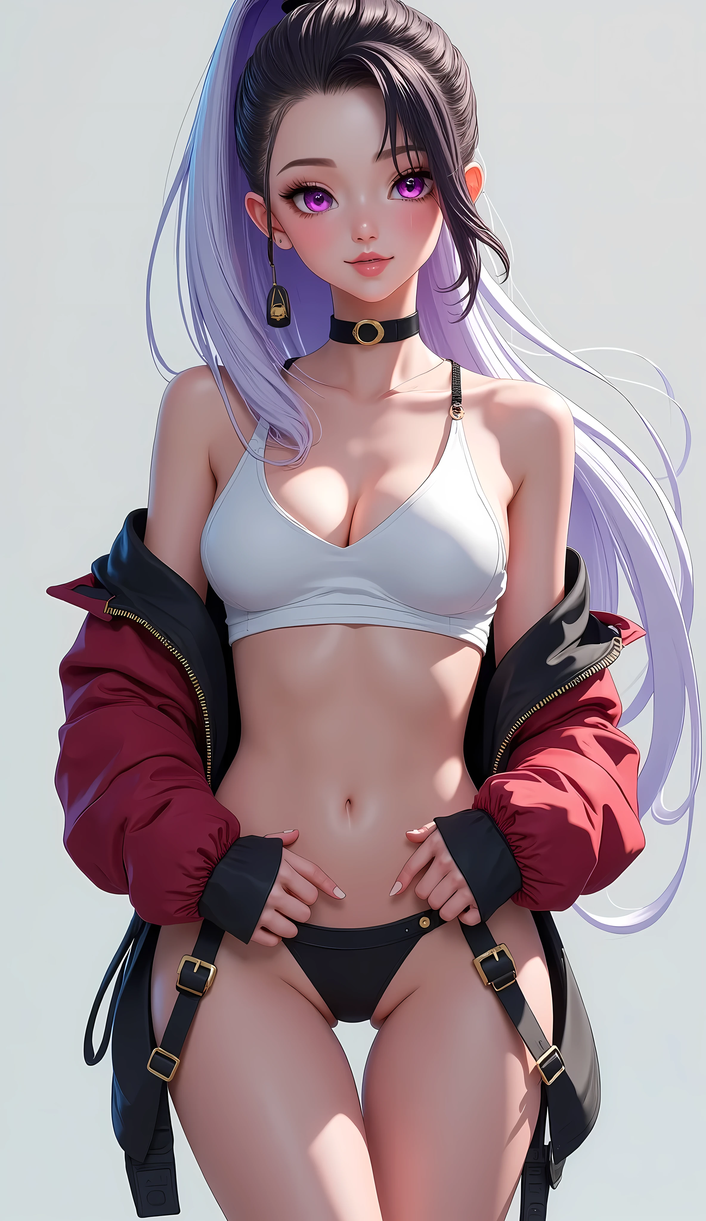 anime girl with purple hair and cat ears posing for a picture, seductive anime girl, Best Anime 4K Konachan Wallpapers, anime style 4K, anime girl, attractive anime girl, Smooth anime CG art, guweiz, Beautiful charming anime woman, 4k anime wallpaper, Ilya Kuvshinov. 4K, beautiful anime girl
