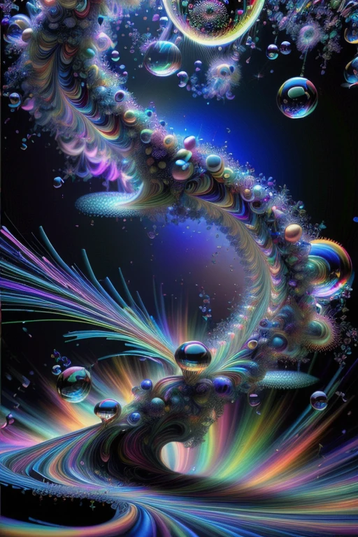 An image of light emerging from colors in a psychedelic dream, shimmering glass morphing out of colors, trippy vibrant colors, perfectly formed beautiful reflective bubbles, attention to detail on the bubbles and spheres, beautiful psychedelic digital art, pixel art, trippy colors, 4d mandelbulb psychedelics, glass like psychedelic landscape, intricate rainbow environment, psychedelic underwater brightness, neon colors, bright fluorescent colors, psychedelic trip, fluorescent psychedelic aesthetic, psychedelic vibrant colors, bright psychedelic neon colors, paint splattered backgrounds,swirling spirals and vortex, bright vibrant colors popping out from 3d glass spheres, Pixel Assets, Portrait photography, surrealism, Photorealistic, Hyperdetailed, Glass Morphism, Digital Art, Sparkle, Optical Illusion, Glowing Light, Reflection Light, Overexposure, Backlighting, Depth Of Field, Rotational Symmetry, UHD, High Details, High Quality, Super Detailed, Best Quality, Award Winning, Masterpiece