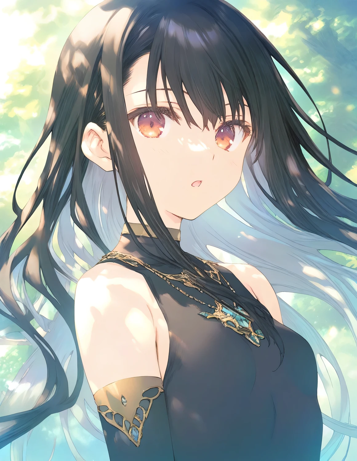 1girl, tomboy, little female, small breasts, open mouth,  outdoors,wind, fantasy, game CG, break,((artist:mitsumi_misato)),(artist:fujiyama),(artist:suzumori),(masterpiece), (best quality), (ultra-detailed), very aesthetic, newest, beauty illustration,super detailed skin, shiny skin, (masterpiece), (best quality), (ultra-detailed), very aesthetic, newest, ,hi res,absurd_res,2023,shaded,digital media (artwork), lighting, 4k, 8k,