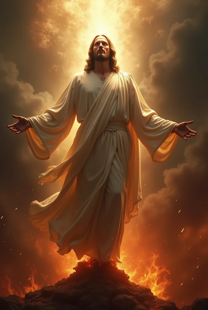 Realistic image of Jesus resurrected 