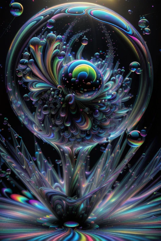 An image of light emerging from colors in a psychedelic dream, shimmering glass morphing out of colors, trippy vibrant colors, perfectly formed beautiful reflective bubbles, attention to detail on the bubbles and spheres, beautiful psychedelic digital art, pixel art, trippy colors, 4d mandelbulb psychedelics, glass like psychedelic landscape, intricate rainbow environment, psychedelic underwater brightness, neon colors, bright fluorescent colors, psychedelic trip, fluorescent psychedelic aesthetic, psychedelic vibrant colors, bright psychedelic neon colors, paint splattered backgrounds,swirling spirals and vortex, bright vibrant colors popping out from 3d glass spheres, Pixel Assets, Portrait photography, surrealism, Photorealistic, Hyperdetailed, Glass Morphism, Digital Art, Sparkle, Optical Illusion, Glowing Light, Reflection Light, Overexposure, Backlighting, Depth Of Field, Rotational Symmetry, UHD, High Details, High Quality, Super Detailed, Best Quality, Award Winning, Masterpiece