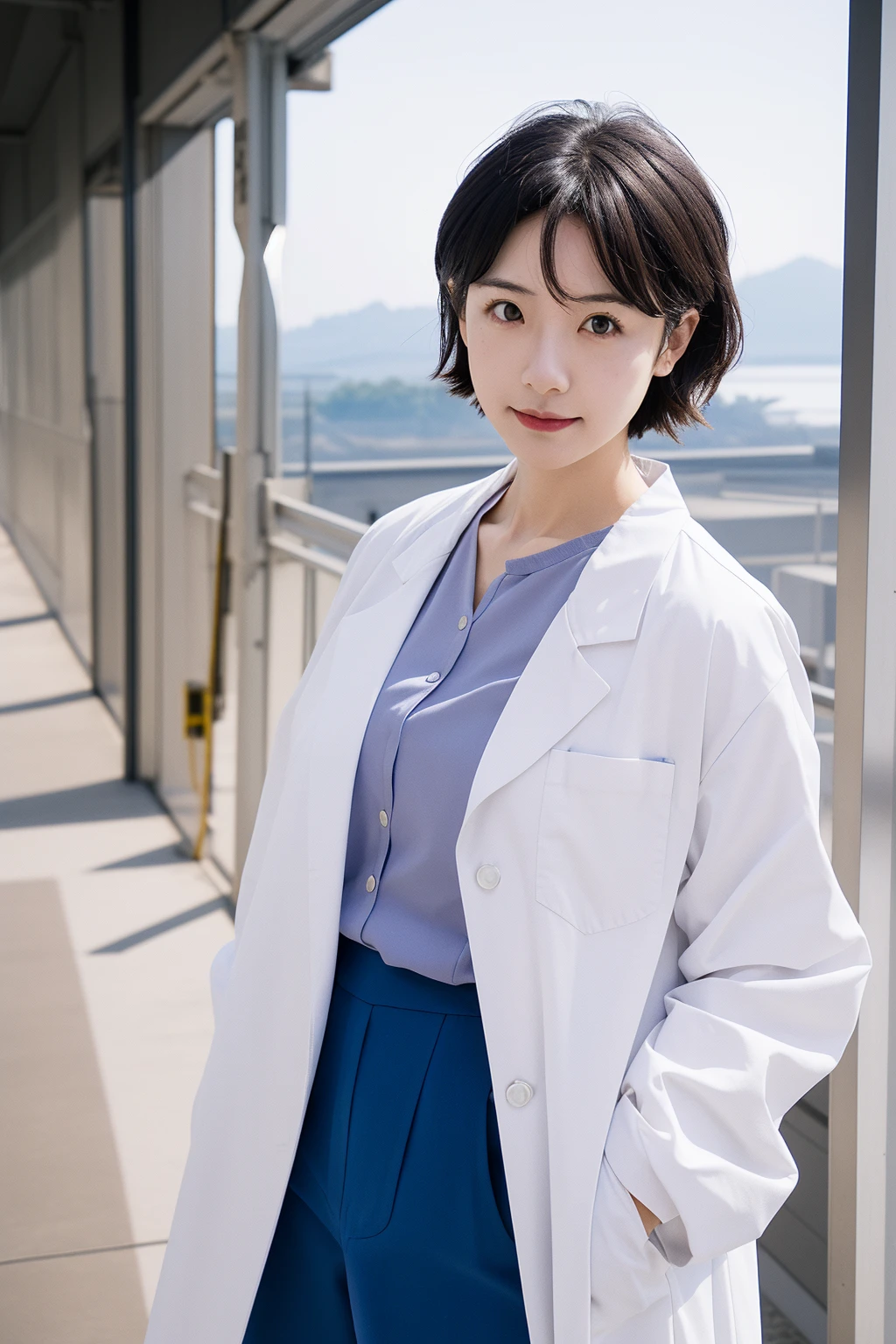 (RAW photo,  best quality), 1 Girl,   natural lighting
hospitals, White coat,Hot pants
Akagi Ritsuko ,  look at view,portrait