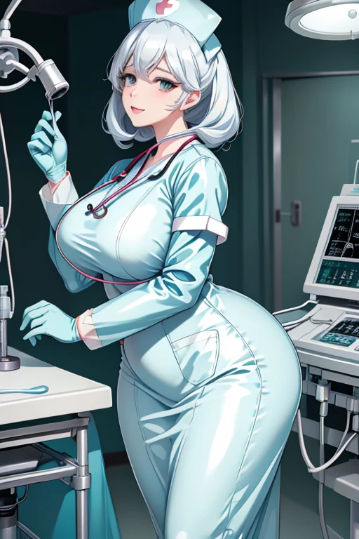 nurse uniform,hospital, latex nurse suit,nurses,busty,elbow gloves,labcoat,white hair woman,white eyes , gigantic ,medical instruments,asian nurse,two nurses,speculum,examination room,oversize ,big ass ,strap on, lay on table ,legs spreaded,giving birth,gyno chair , dentist,Milf,latex,yellow uniform,oversize breasts,diaper