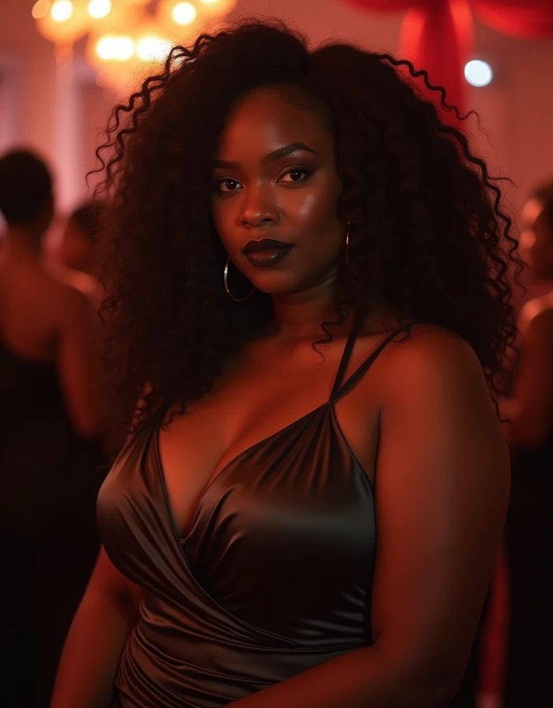 mommy body . mighty plump. 8k resolution . highly detailed . gorgeous woman . very beautiful lady . black woman . mocha skin , p valley , crawl, realistic, crying tears on cheek, humilated face, nightclub, nicey nash