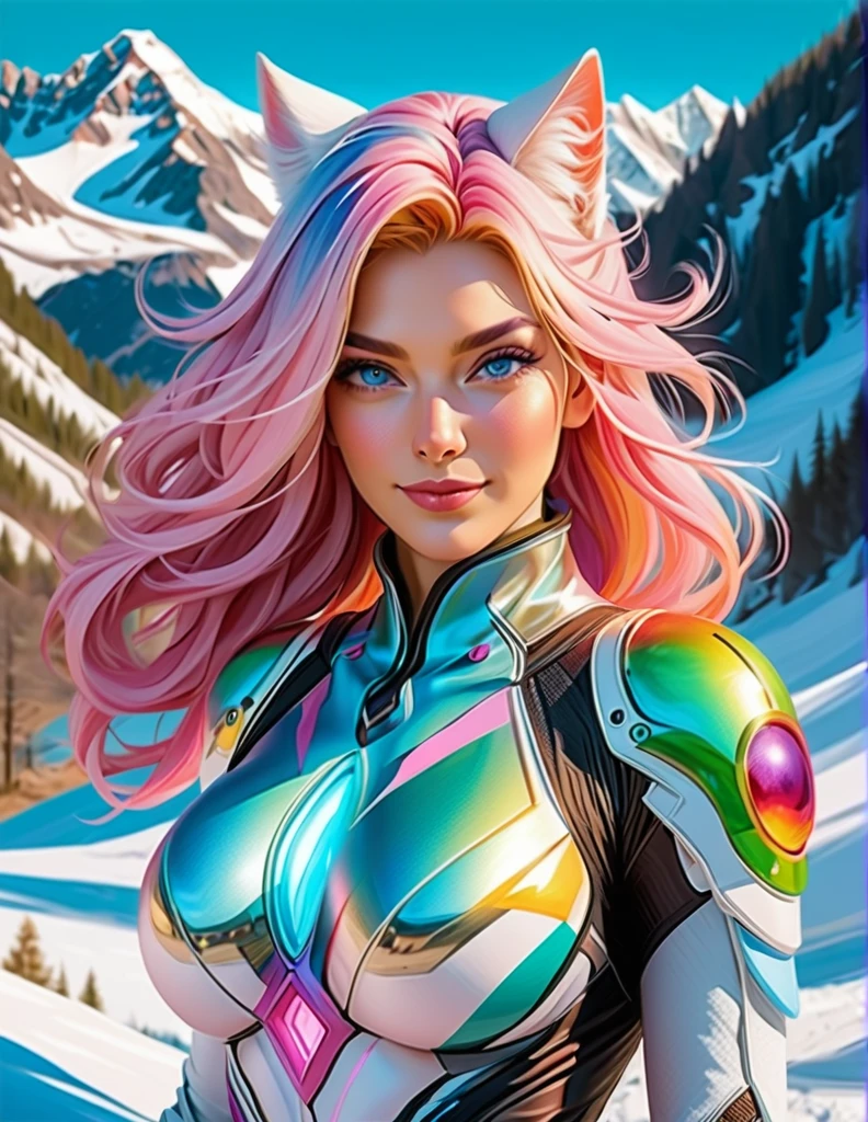 (masterpiece, Best Quality:1.3), Absurd, (8k resolution), Illustration, ((overview, thick lineart)), ( Fake Traditional Media :1.3),  watching viewers in the winter mountains ,(masterpiece,Best Quality), high definition,High image quality,[[ Intricate Details]], like a movie, photorealistic portrait shots, (( bright pastel hair )),  mature woman, 30 years old,eyes

pastel color , 2woman, Prostitute,  Rainbow Ridal ,  Spiral Iris Eye ,  Rainbow Ridal  palette eyes,  shiny ..., bright...,  serious look, Fire Dragon Eye ,  Amber Cat's Eye ,  anthro ... woman,  Genetically Modified ...


,  Cover chest ,  Mysterious Atmosphere , Smiling expression, Pose,  firm well-defined body ,  charming. Extremely realistic, beautiful,  hyperrealism,  Very Fine Skin , direct line of sight、 eyes pastel color
Mysterious 、Feeling shadows 

full body