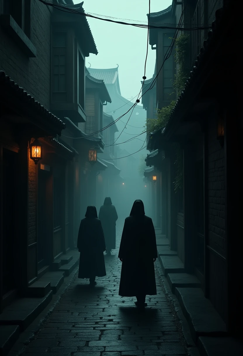 Mysterious Alley、 China's Hutong 、novel「Subaru in the Sky 」Image of、 There Are Mysterious People、 Mysterious Back Alley 、 high-definition real photo 、 sophisticated design 、 advanced lighting technology 、8k Quality、