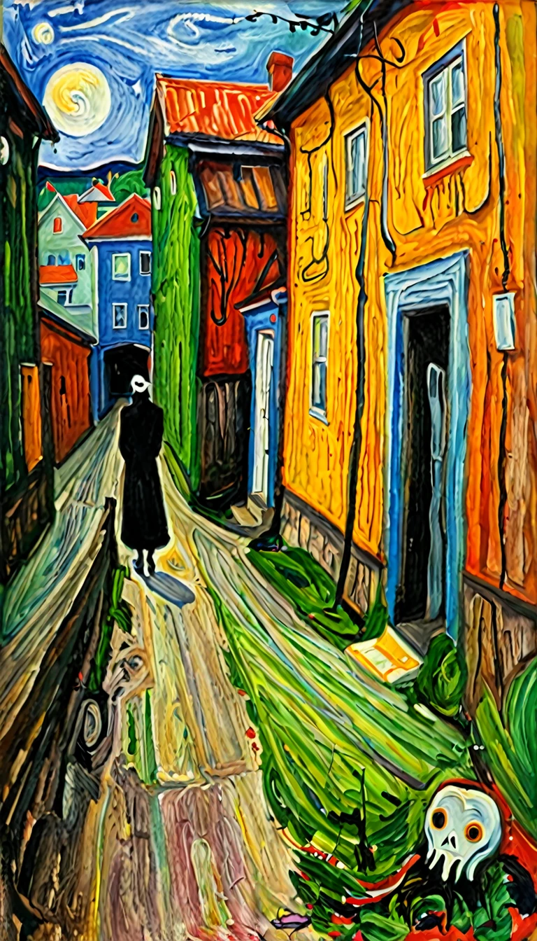 mnch, Munch, creepy alley, 