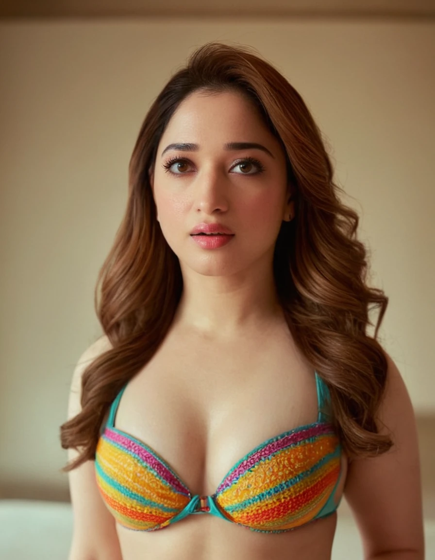 ((EXTREME FULL BODY PORTRAIT PHOTO From Head To Full Thighs of tamannaah bhatia woman)) ((Ultrarealistic)), cinematic still highly detailed face, beautiful eyes, She Is wearing Transparent Colourful Bikini. emotional, harmonious, vignette, 4k epic detailed, (NSFW:0.75), shot on kodak, 35mm photo, sexy full body in frame, high budget, cinemascope, moody, epic, gorgeous, film grain, grainy, (Raw photo:1.1), ((Full body Portrait)), Erotica Bikini Goddess, ((tamannaah bhatia woman)) , by Steve Henderson, (white, Minimalism but extremely beautiful:1.4), (intricate details, masterpiece, best quality:1.4) , in the style of barbara palvin, Cel Shaded Art, 2D, flat color, toon shading, cel shaded style, looking at viewers, outdoors, day, highly detailed face, ((tamannaah bhatia woman)), beautiful eyes, cute, enchanted, magic, stunning, intricate, elegant, highly determined, colorful, light, divine atmosphere, sharp focus, inspired, glossy, illuminated, complex, fine detail, professional, ambient, new, expansive, dynamic color, artistic, symmetry, best, polished, futuristic, cool, awesome