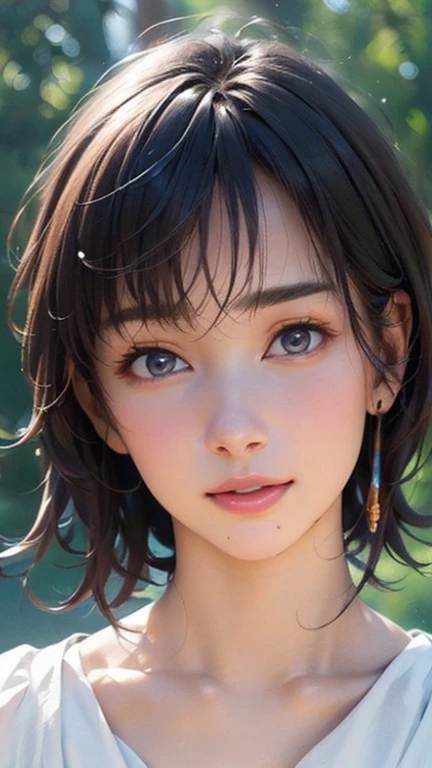 ((Best Quality)),(超 high definition),( very detailed),( detailed instructions),(( best CG )),(masterpiece), super detailed art、(Best Quality、8k、32K、masterpiece)、(Realistic)、(Realistic:1.2)、( high definition)、 very detailed、  very beautiful face and eyes、1 female、 thin waist、Delicate body、(Best Quality、 Attention to Details、 rich skin)、(Best Quality、8k、Oil paint:1.2)、 very detailed、(Realistic、Realistic:1.37)、 bright color、 Beautiful Japanese Women、  detail face  、 smooth skin、(masterpiece:1.2, Best Quality), (Realistic, photoRealistic:1.4),  beautiful illustrations from the front, ( natural side lighting ,  movie lighting ),  depth of written boundaries , 
