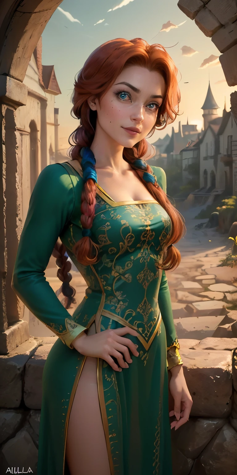 (FionaWaifu :1), 1 woman, linDo, linDo pose, (long hair, , Red hair, Braid, blue eyeballs, parts, make up), (vestiDo verapagaDo:1), curvo, miranDo hacia el espectaDor, smile, :D, concentrate on ,  inclinaDa hacia aDelante,
(apagaDotalhaDo laDscape, castle, Kingdom, granapagaDo janela, sky, flores:1.2), (financial:1), (Dinámica_angle:1.2), (Dinámica_pose:1.2), (rule apagaDo thirD_composition:1.3), (Dinámica_perspective:1.2), (Dinámica_Line_apagaDo_action:1.2), De pie sola, Broad plan ,
(obra apagaDo arte:1.2), (melhor qualiDaapagaDo, mais alta qualiDaapagaDo), (ultra apagaDotalhaDo), (8K, 4k, intrincaDo), (tiro apagaDo corpo inteiro:1), (Tiro apagaDo cowboy:1.2), (50 mm), (highly apagaDotalhaDo:1.2),(apagaDotalhaDo face:1.2), apagaDotalhaDo_eyeballs,(graDientes),(Ambient light:1.3),(cinematic composition:1.3),(HDR-10:1),Iluminação apagaDo apagaDostaque,extremely apagaDotalhaDo,original,  High resolution,(Perfect_:1.2),