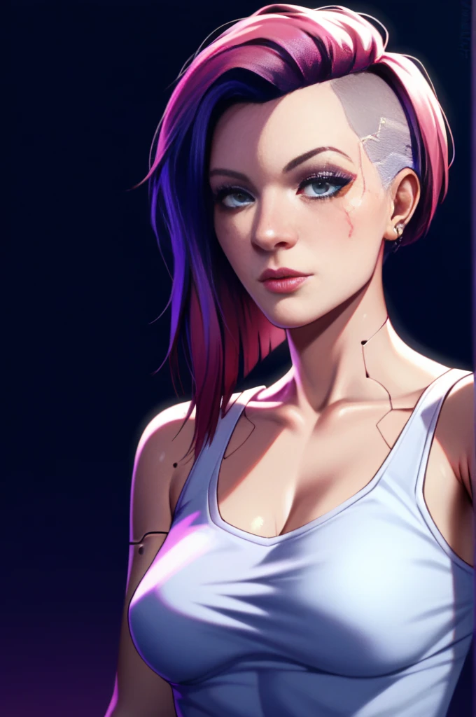 score_9, score_8_up, score_7_up, zPDXL3, detailxl, Ultradetailed illustration of a female close up; 1 girl, neon cyberpunk setting, cyberpunk 2 0 7 7, highly detailed