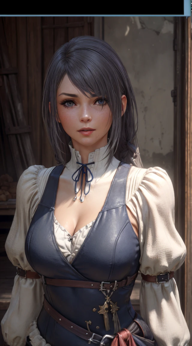 female face, female, ( looking at the viewer:1.0),  ((masterpiece:1.4,  Best quality)),  (full frame:2), Jill_ clothes , Jill,  sexy,  Big chest , tempting,  sex position , hanging breasts