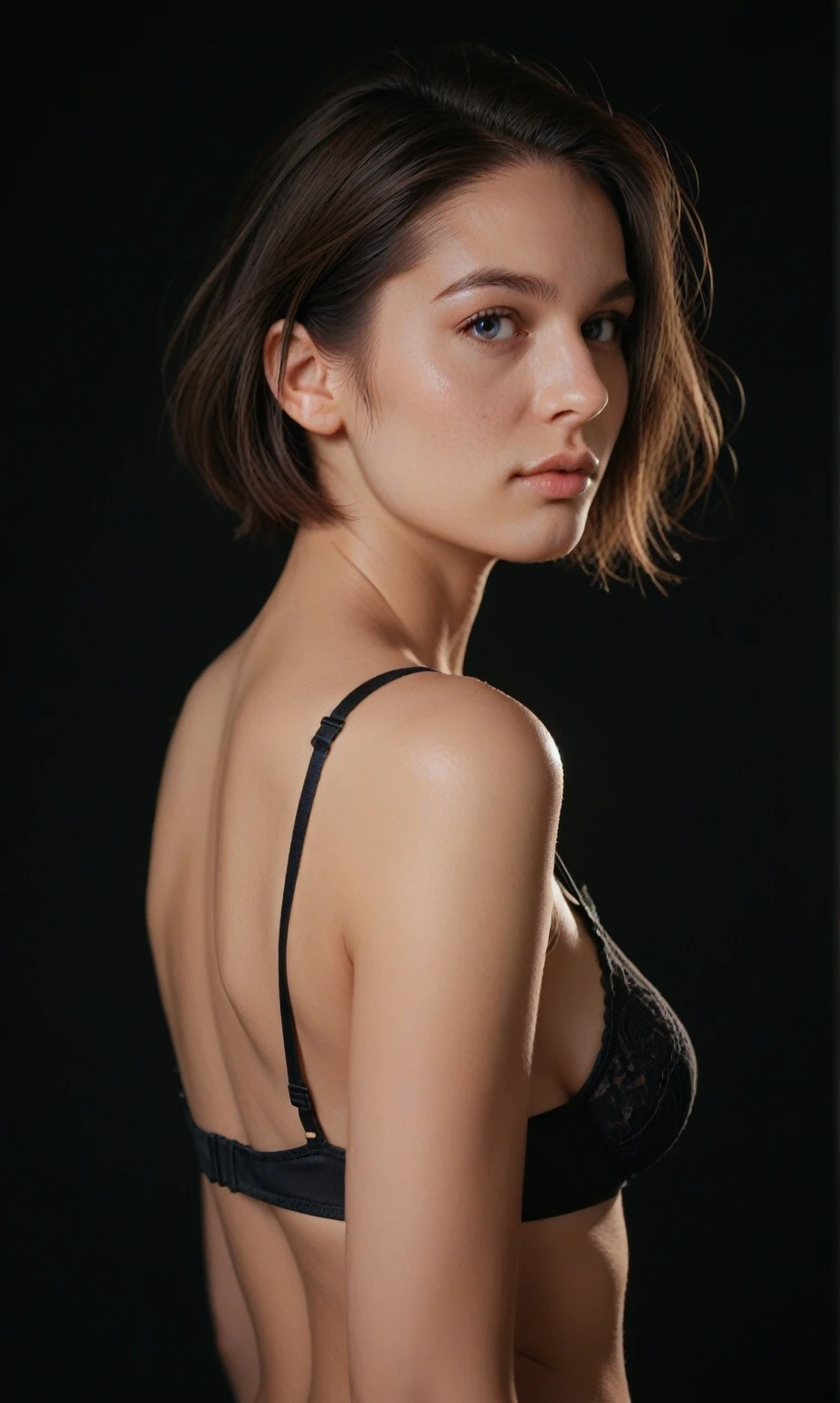 beautiful white girl, short wavy black hair, When wearing a dress there is a cow pattern, masutepiece, A hyper-realistic, Best Quality, Full-HD, , Vagina in the missionary position, close up, cum shots, breasts, Exposed breasts, tanline, Stockings, , Spread your legs apart,  facials, Women of Western descent、((One lady))