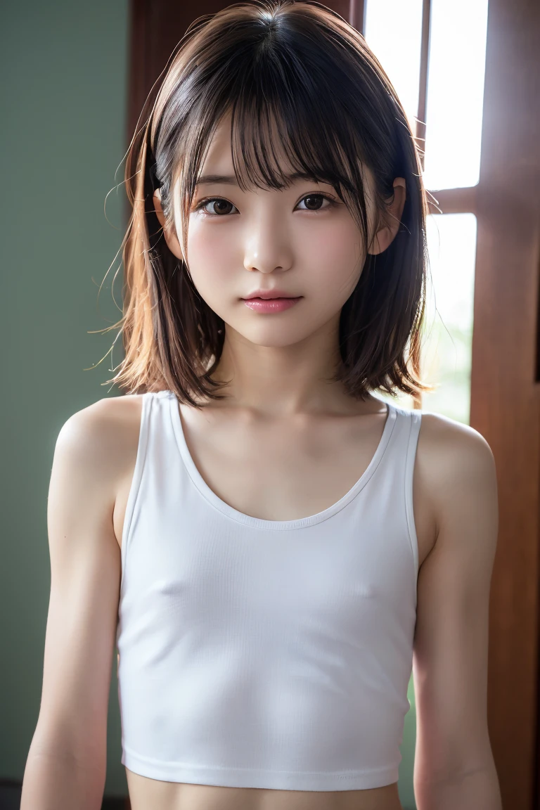  ((fromabove)), software,((１  girl:1.5)),(( Creative Success  :1.6)),((  emphasizes muscles :1.5)),((   upper body:1.5))   Pictures of young asian girls in South Korea 、(( Beautiful and cute idol   girl :1.5))、   Platinum Blonde Hair  、Narrow eyes:1.5、Thin face、Thin neck、(( Slender body )),((skinny):1.5),(((   flat chest:1.5))),(( clavicle )),((Narrow eyes：1.5))、(Thin arms)、(Thin neck)、（Thin lips）、   Little Smiles   、Thin arms、(   Japanese school uniform  :1.5）,((  small face))