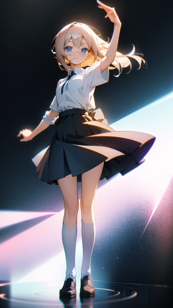 anime - style image of a woman in a short skirt and shirt, seductive anime girls, Smooth anime CG art, Surrealism female students, Surrealism female students, thighhighs and skirt, photorealistic anime girl rendering, beautiful and seductive anime woman, Realistic schoolgirl, Realistic anime 3 D style, 3 d anime realistic, Beautiful Anime High School Girls