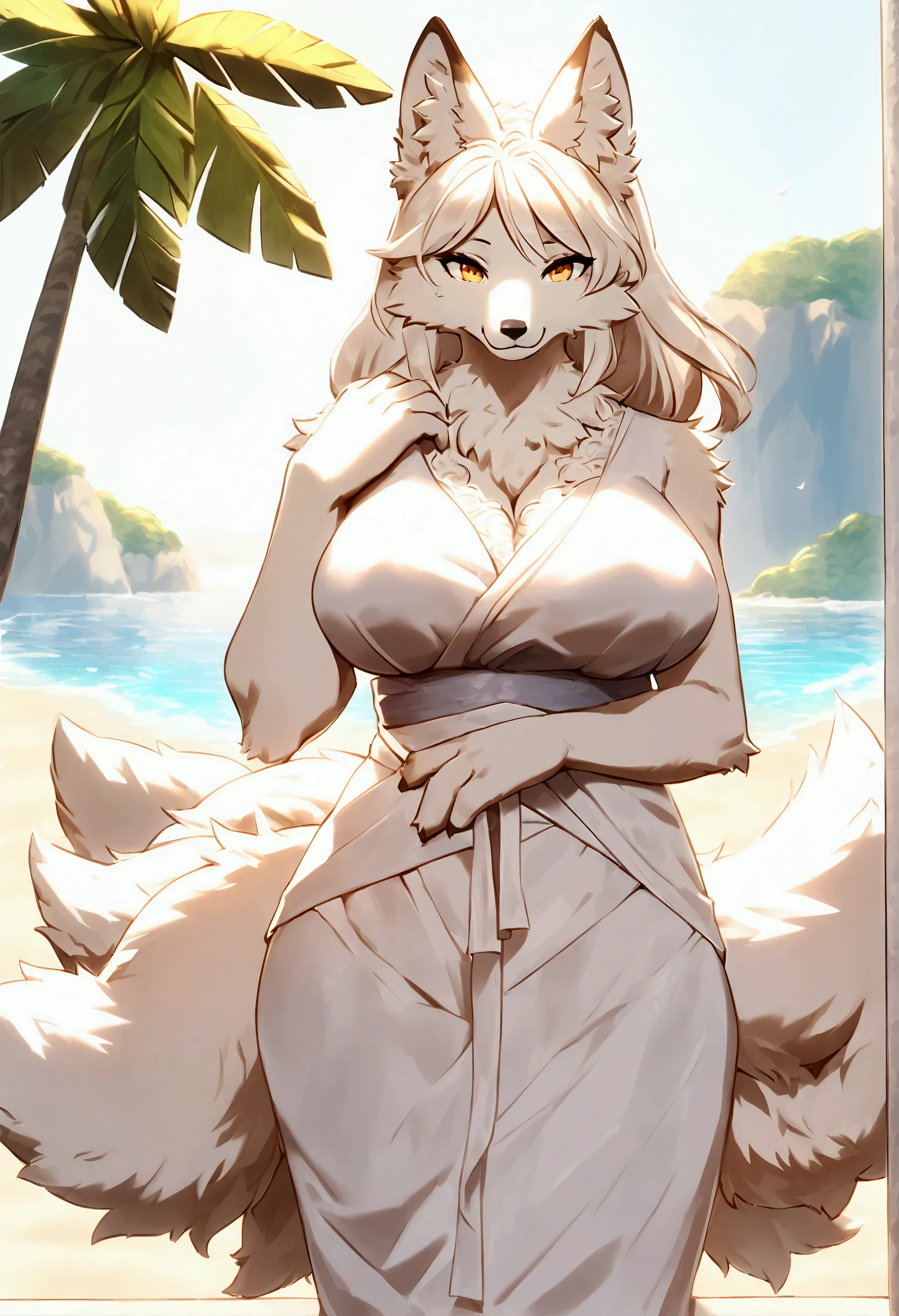 (Sumilux f1.4 75mm , low Latitude old color negative film , cross process , bokeh, flare, chromatic aberration , soft focus, (Shallow focus) , soft glow , Maximum aperture, High Key , Transparent depiction) , blond Mature female wolf , Voluptuous body , hide with hand , (freckles:0.8) , in the sunset beach , (Spirit photography , sheet ghost:1.3) , (Holding two apart melons) , Tamponade , (Gently caress the moist flower)