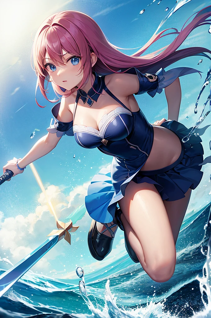 purple magic, water, underwater