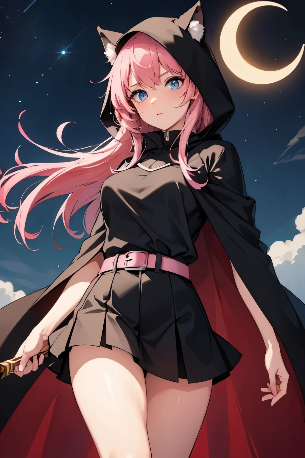 pink hair,