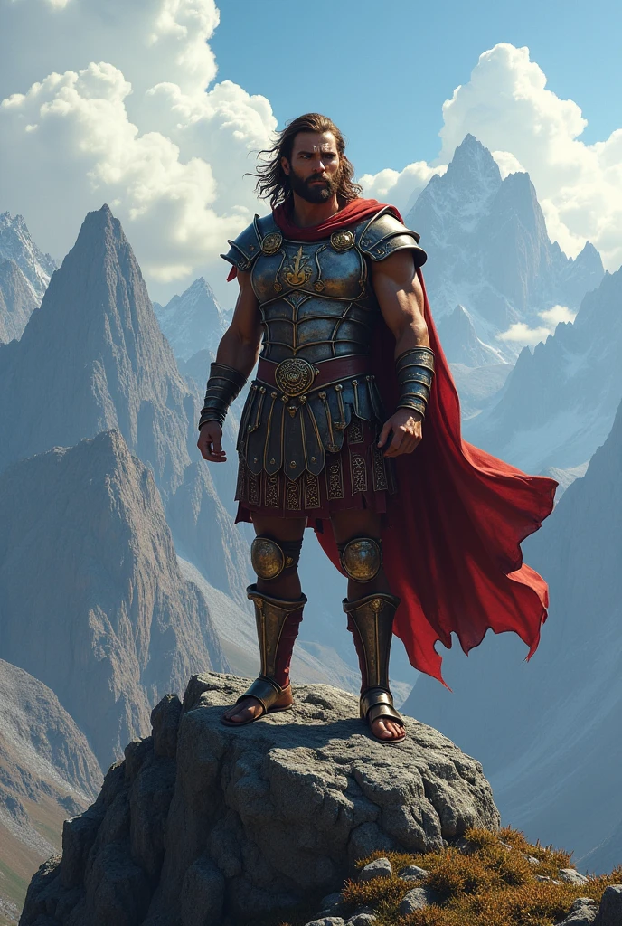 in 3d Animation style "**Choosing the path of Truth**: King Balveer stepping onto the path of Truth with determination."