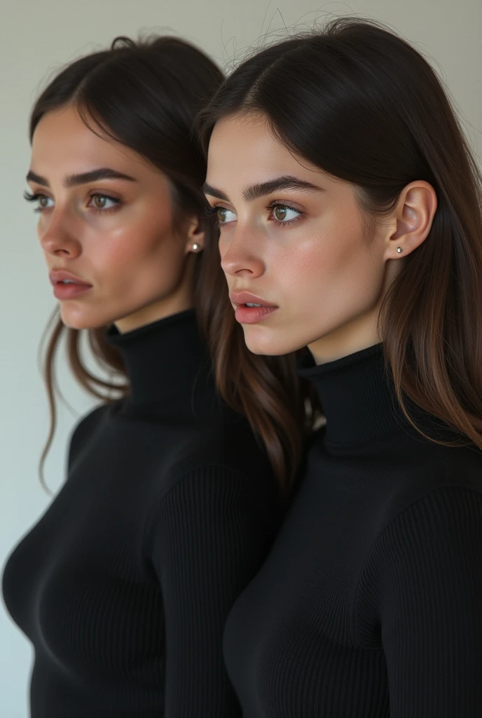 lenapaul, a woman wearing turtleneck, portrait