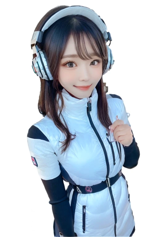 ((NSFW: 1.4)), ((Detailed face, Professional photography)), ((NSFW, zettai ryouiki, 1 girl)), Ultra-high resolution, (Realistic: 1.4), RAW Photos, highest quality, (PhotoRealistic Stick), concentrated, Soft Light, ((30 years old)), ((Japanese)), (( (Young Face))), (surface), (Depth of written boundary), masterpiece, (Realistic), woman, ,astrovest:2,headphone:2,:1.5,bangs, ((1 girl)),(black sleeves):2,(black tights):2,inside spacestation,inside spacecraft,,zero gravity,smile,open leg,show panty,blush:1.5,hidden hands