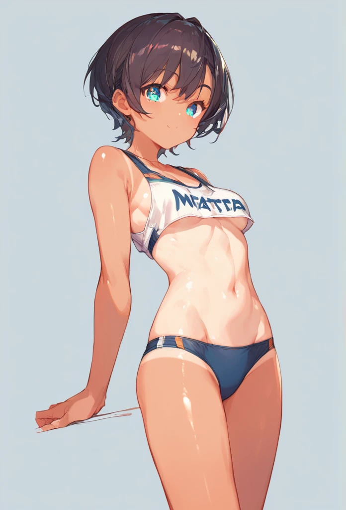((Best Quality)), ((Masterpiece)), ((4k)), ((full HD)), (detailed), (Frameless, nor letters) 1 girl (alone), (BROWN SKIN, white or brown, vary), (perfect body), (volumetric), short black hair, big ass and busty, (Wear any type of sexy clothing), (flirtatious look), blushing, (the flag), random sensual pose (can be seated, crouched, standing, kneeling or lying down, vary), body looking forward, ((background the random environment))