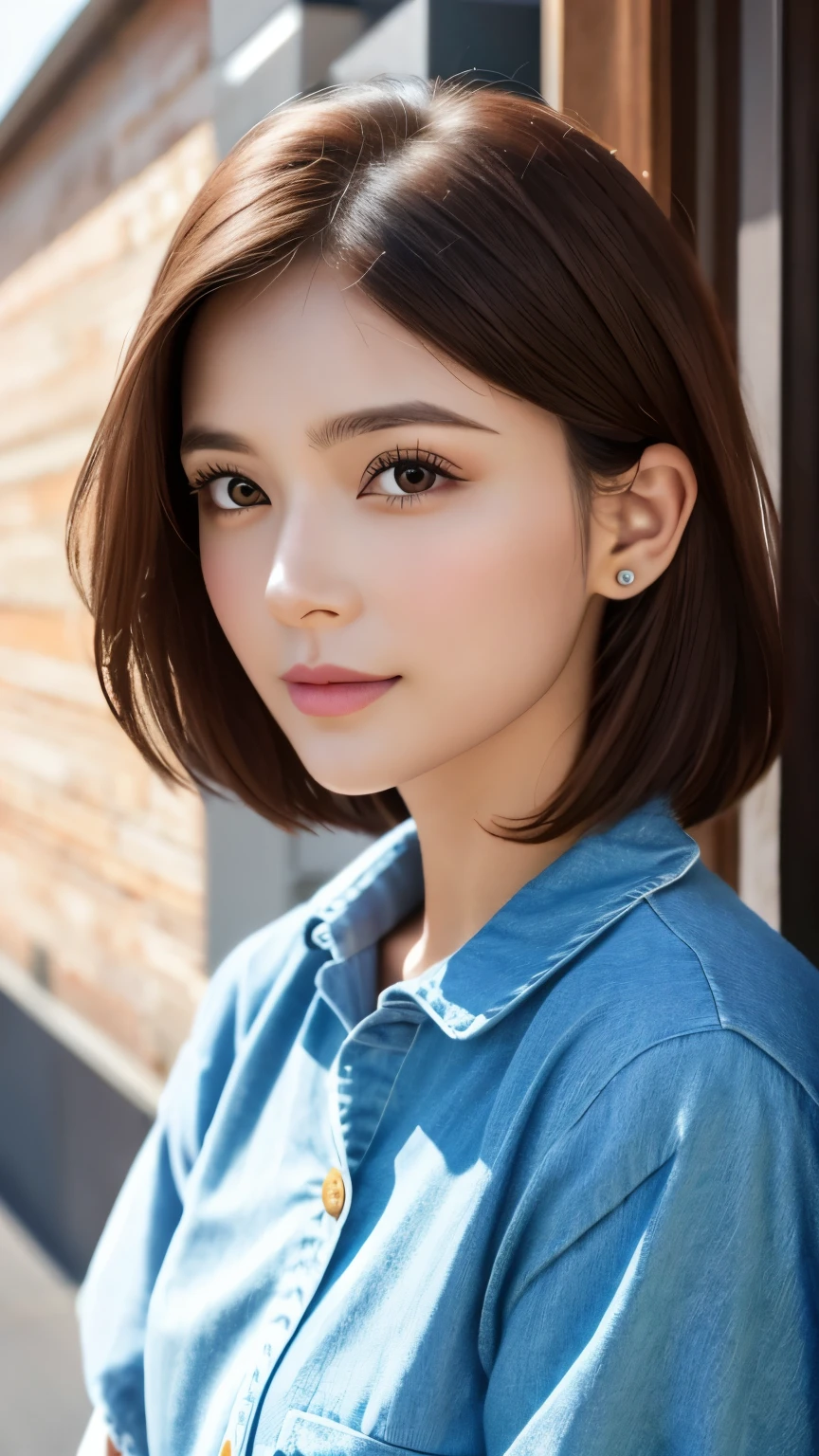 (Representative works:1.3)、(8k、Realistic、RAW Photos、Highest quality:1.4)、(30 year old mature woman)、Small Face、Beautiful Face、(Realistic Face)、No makeup、 NATURAL MAKEUP、light makeup、 ( dark brown hair)、 Beautiful Hairstyle 、Realistic eyes、 beautiful details、 (Realisticな肌)、Beautiful Skin、 ( casual fashion)、 Confused、 charm、超 High Resolution 、 super real、  High Resolution 、Golden Ratio