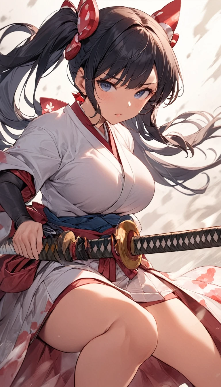 (((Best Quality, 8k, masterpiece: 1.3)), (  Details),  perfect face,  high definition,  wrinkled skin ,  anime style, Girl Samurai,   girl,  Black Hair ,  side ponytail, Japanese sword in its sheath, kimono,  Light Green Japanese Clothes, From below19歳, ((Huge ))  saggy breasts、 sexy,  excited ,((Huge ))、Magical Girl on the Clouds 、Pastel colored clouds、 COMPLETE ANATOMY、 small face、small nose、  plump lips、 twin tails、 Rainbow Colored Hair 、Dirty clothes、 Disheveled Clothes Pure White Background  ))、Best Quality、 high definition、 high definition、  cinematic lighting、Professional Photographer、effect、woman、Best Quality,     HIGH QUALITY ILLUSTRATION    ((masterpiece))   depth of field   ,   motion blur  ,   absurd,    COMPLETE ANATOMY ,      stunning pictures of monsters waging fierce battles, 1 person,    solo focus   ,    anthro   ((dramatic)) wonderful, arms,    Dynamic Poses   ,  movie,   Dynamic Angle、An  wonderful aura in a fist、 Flowing sweat、   fashionable clothes  、  motion blur  、Dark Skin Tone、  fine fire powder     、Glowing particles 、 Backlight 、   lens flare   、