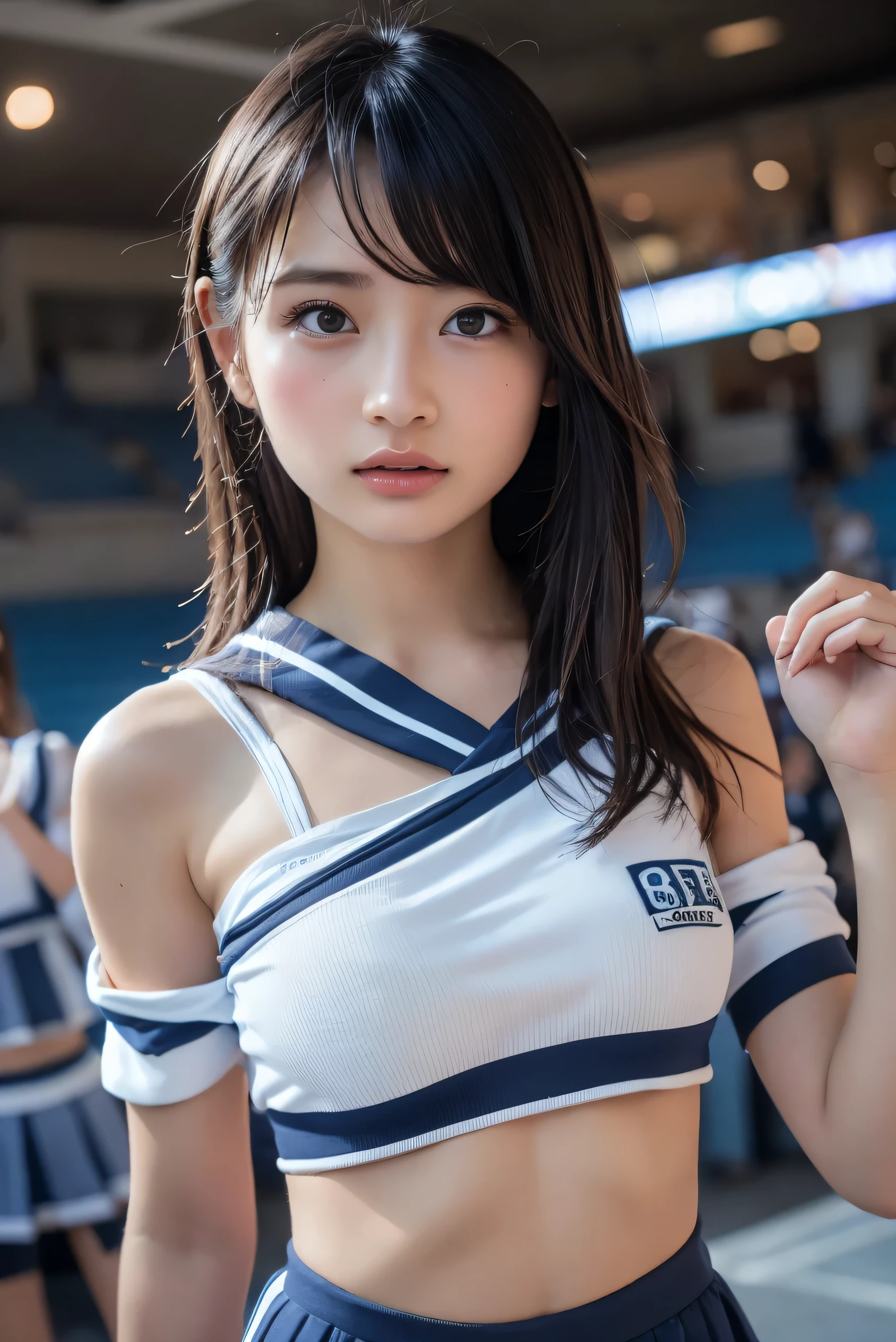 (RAW photo:1.2), (realistic), beautiful detailed girl, very detailed eyes and face, beautiful and detailed eyes, huge file size, High resolution, very detailed, highest quality, [table top:1.6], shape, very detailed, small details, highest quality, 8k wallpaper, movie lighting,Multiple female high school students aged 15, High school girls in the sumo club, In underwear,  In underwear, Sumo wrestling, On the ring, Sumo Uniforms, tied hair, slender body, white bra is visible,You can see the white panties, calm expression, slender body, young face, immature body, underwear exposed, Scene of the sumo club