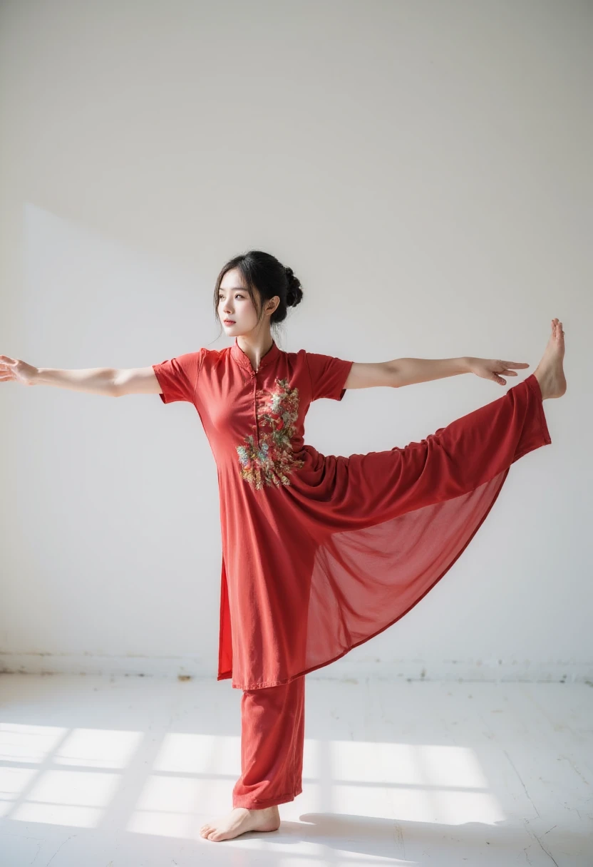 standing split，Tight Hanfu