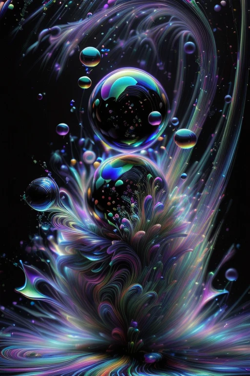 An image of light emerging from colors in a psychedelic dream, shimmering glass morphing out of colors, trippy vibrant colors, perfectly formed beautiful reflective bubbles, attention to detail on the bubbles and spheres, beautiful psychedelic digital art, pixel art, trippy colors, 4d mandelbulb psychedelics, glass like psychedelic landscape, intricate rainbow environment, psychedelic underwater brightness, neon colors, bright fluorescent colors, psychedelic trip, fluorescent psychedelic aesthetic, psychedelic vibrant colors, bright psychedelic neon colors, paint splattered backgrounds,swirling spirals and vortex, bright vibrant colors popping out from 3d glass spheres, Pixel Assets, Portrait photography, surrealism, Photorealistic, Hyperdetailed, Glass Morphism, Digital Art, Sparkle, Optical Illusion, Glowing Light, Reflection Light, Overexposure, Backlighting, Depth Of Field, Rotational Symmetry, UHD, High Details, High Quality, Super Detailed, Best Quality, Award Winning, Masterpiece