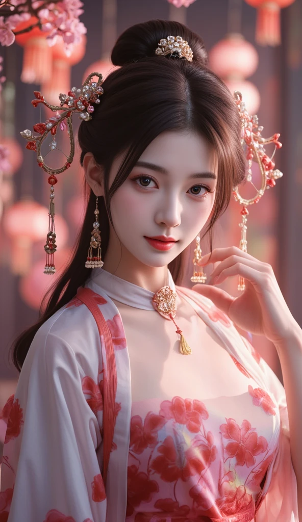 un gros plan d&#39;une femme portant une robe noire et un casque doré, beau rendu de la dynastie Tang, palais ， une fille en hanfu, une belle impératrice fantastique, tendance sur cgstation, inspiré de Du Qiong, par Yang J., style chinois, oeuvre d&#39;art dans le style de guweiz, inspiré de Lan Ying, belle peinture de personnage