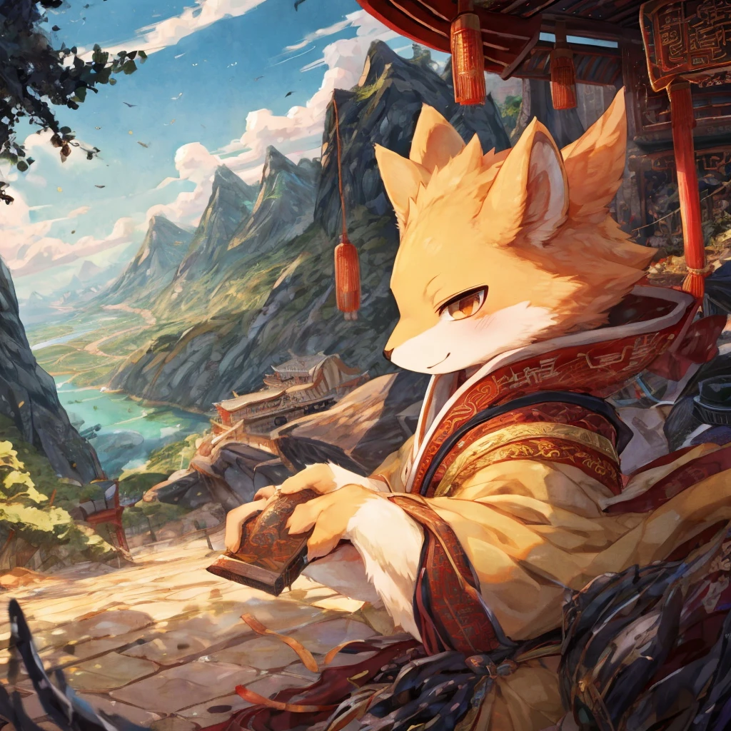 ((by null-ghost, by Syuro, by Bebebebebe, best quality, masterpiece, perfect anatomy, detailed picture)), bright light, depth of field, ethereal light background, masterpiece, 2K, (calligraphy ink mountain and seas, landscape background:1.5), high focus detailed background, very satisfied light condition, shanghai scroll, calligraphy, (bright tone color:1.7), calm and peace, 16K, HD, masterpiece, Depth of Field, ((bust portrait)), motion cleared, ukiyo-e style, (chinese golden cloud auspicious background:1.3), (focus landscape image only:2)