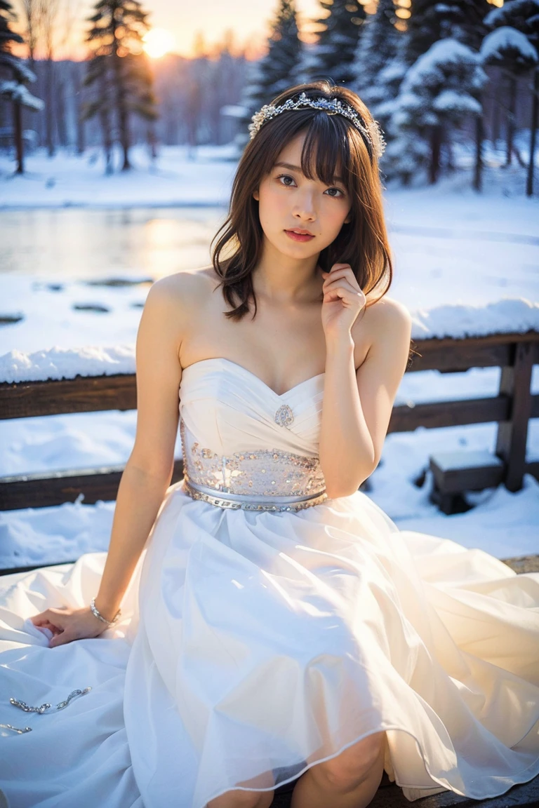 korean goddess, in the snow, young realistic young gravure idol, young sensual gravure idol, young sensual gravure idol, young pale snow-white skin, a woman with a naked bob haircut standing in the snow near a river, snow on the body, young pretty young gravure idol, young skinny young gravure idol, in the snow, young gravure idol, beautiful asian girl, realistic sensual gravure idol