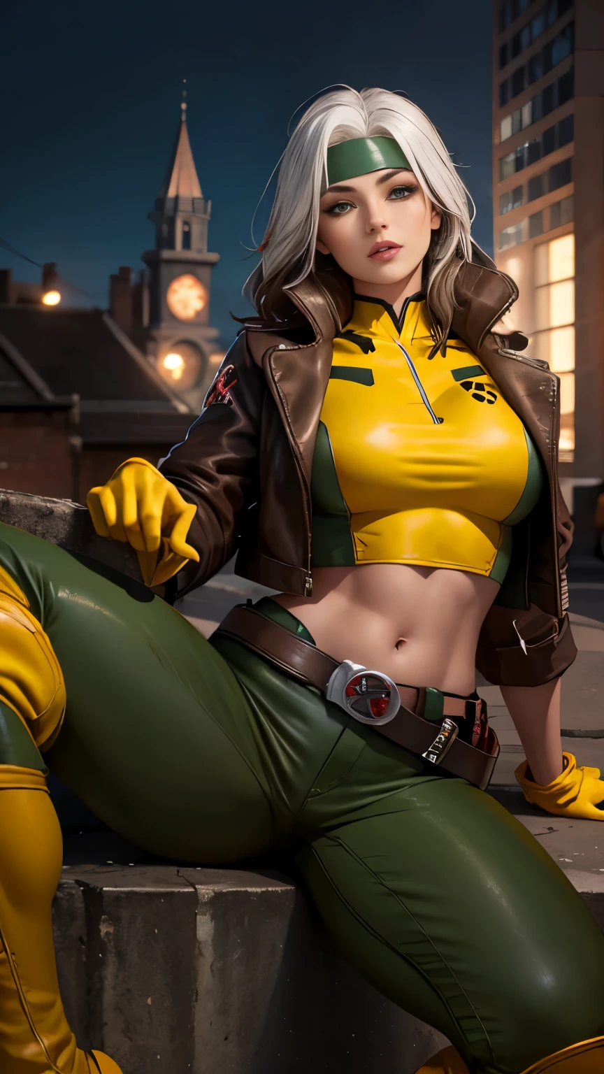 (((rogue x men)))8k,((de x men))(((ella posa de pie)))(((Amazing tits)))caliente, hermosa,((Hornie)),(((usa su ropa entallada color amarillo)))((tiene nalgotas)))8k, hiperrealista todo como un motor irreal trazado de rayos render ((estilo humano hiperealista)),(((Empty dark background))). hiperrealista todo como un motor irreal trazado de rayos render estilo humano realista ,(((Empty dark background)))., (((emptyback ground)))Suavemente iluminado, Intimo exquisito detalle, foco nítido, intrincadamente detallado, rewarded photography, small-catchlight, bajo contraste, alta nitidez, facial-symmetry, profundidad de campo, cinematic background, Renderizado del motor irreal, Imagen central, dream-like, Suavemente iluminado, intimo, imagen de cuerpo completo ,cuerpo completo,((tetona)),((piernas torneadas)) perfect ass ecchi, hdri