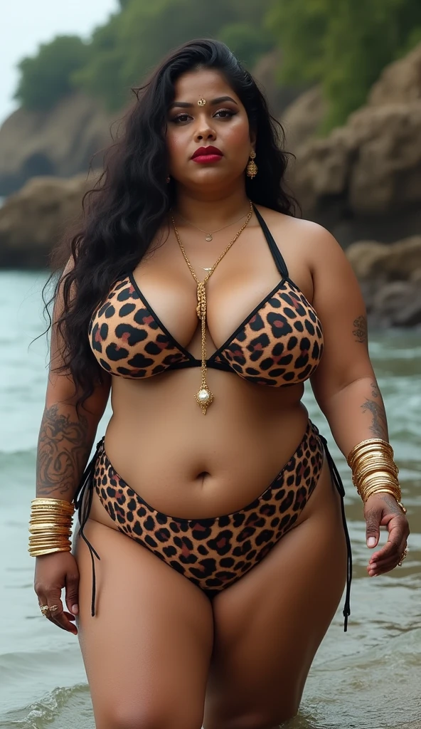 swastika mukharjee Indian beautiful woman curvy plus size hour glass bulky huge figure woman, closeup camera view, big huge m-cup breast, wearing 2pcs/Set Teen Girls' Summer Casual , Leopard, Heart & Floral Print Short Sleeve Round Neck Top And Shorts Outfit , covered Bust , elegant standing position, eye contact view, different style hairstyle, bright eyes, thin eyebrows, fair skin, blushing cheeks, prefect head to toe view, full body, ideal for high-fashion or editorial shoots, ultra realistic skin texture, head to toe view, full body shot, full body view, smile face, black hair, Indian face, perfect skin tone light, ultra realistic skin texture, bigger waist, busty, big hips, fleshy thighs, thick thighs, busty, full body view, Great Wall of China, China: Majestic ancient wall with mountainous scenery.
